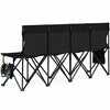 Folding 4 Seats Sports Sideline Bench Outdoor with Side Bag