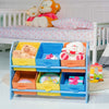 Kid's Multi-Color Toy Storage Organizer with 6 Bins