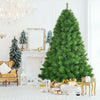 7 ft Hinged Artificial Christmas Tree Holiday Decoration with Stand