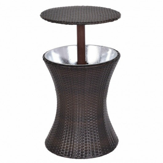 Adjustable Outdoor Patio Rattan Ice Cooler