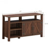 Entertainment TV Stand with Storage Cabinet & Shelf