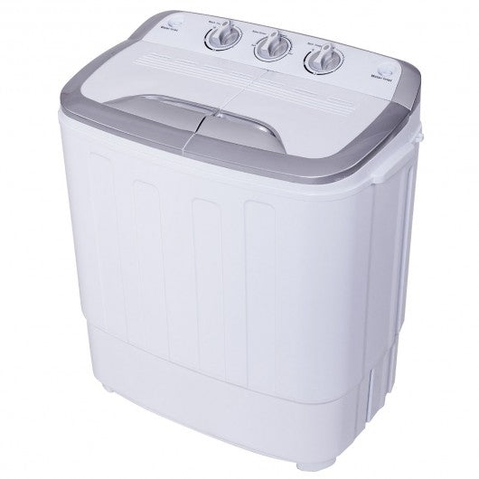 8 lbs Compact Mini Twin Tub Spinner Washing Machine