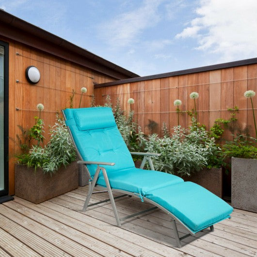 Outdoor Lightweight Folding Chaise Lounge Chair