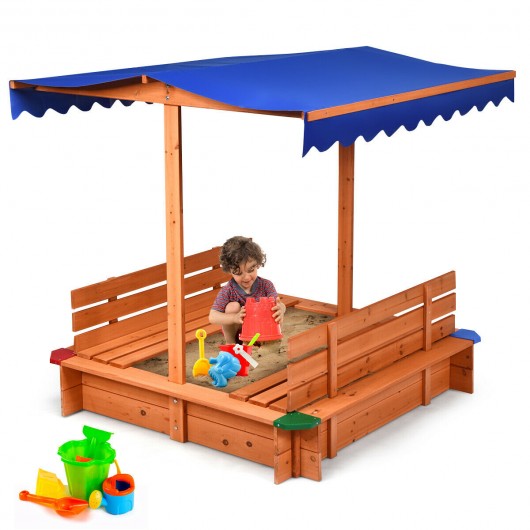 Kids Outdoor Playset Cedar Sandbox