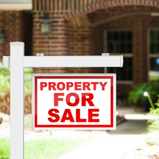 6' Vinyl UPVC Real Estate Sign Post Realtor Yard Sign Post