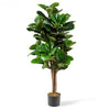 4ft Artificial Fiddle Leaf Fig Tree Decorative Planter