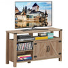 Entertainment TV Stand with Storage Cabinet & Shelf