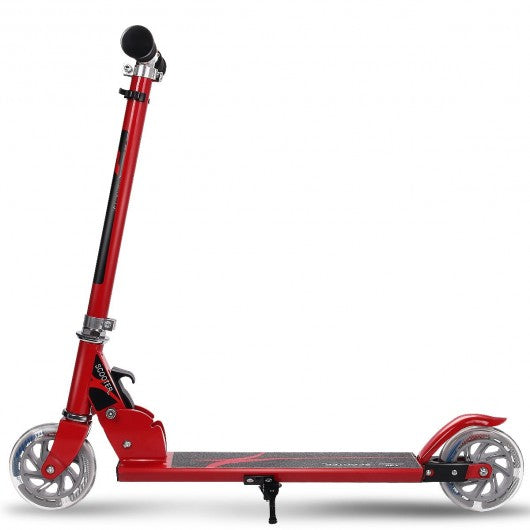 Folding Aluminum Kids Kick Scooter with LED Lights