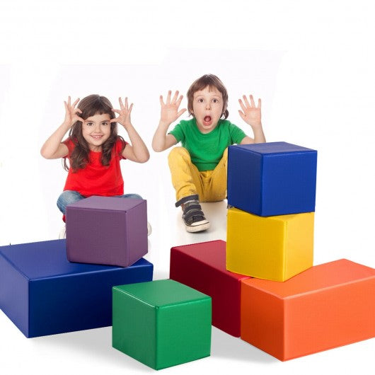 7 Pieces Set PU Foam Big Building Blocks for Kids