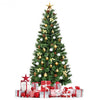 7 ft Premium Hinged Artificial Christmas Tree with Pine Cones