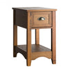 Contemporary Chair Side End Table Compact Table with Drawer Nightstand