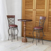 Set of 2 Swivel Padded Bar Stools