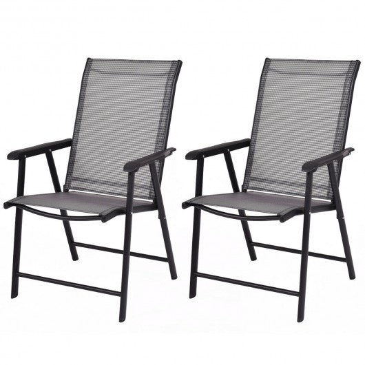 Set of 2 Outdoor Patio Folding Chairs