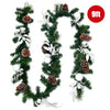 9ft Pre-Lit Artificial Christmas Garland with LED Lights