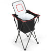 Portable Tub Cooler with Folding Stand and Carry Bag-Black