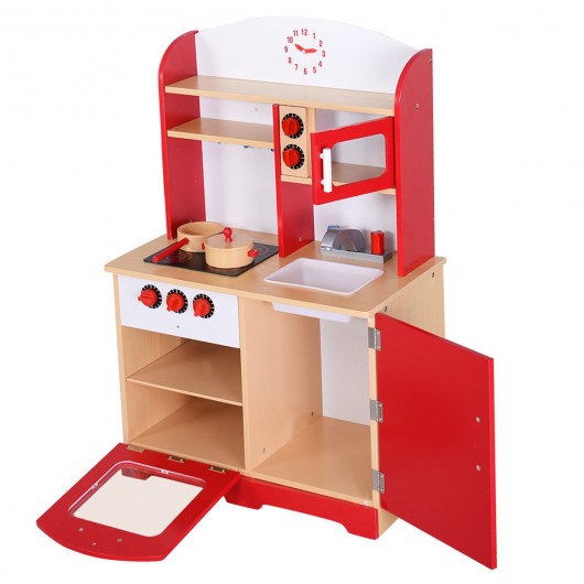 Kids Cooking Pretend Play Toy Kitchen Set