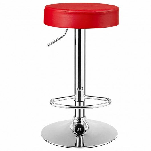 1 PC Round Bar Stool Adjustable Swivel Pub Chair