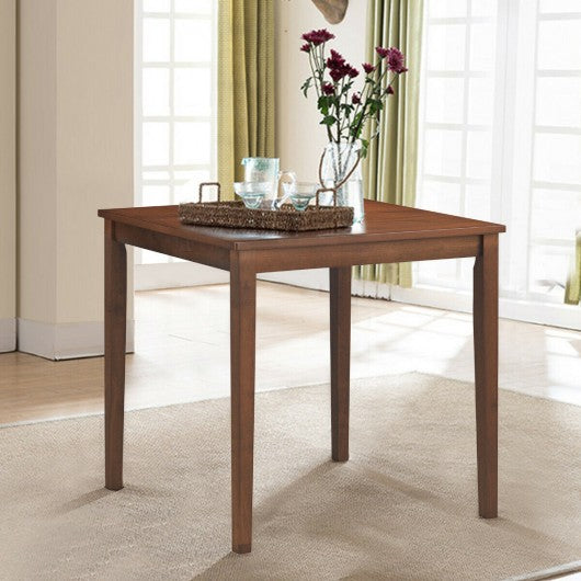 Dining Table Mid Century Square with Solid Wooden Legs