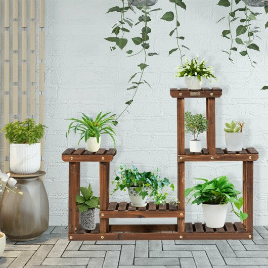 Solid Wood Plant Stand Multi Layer Plant Pot Holder
