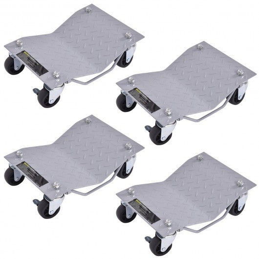 4 pcs Vehicle Car Auto Repair Moving Tire Wheel Dolly