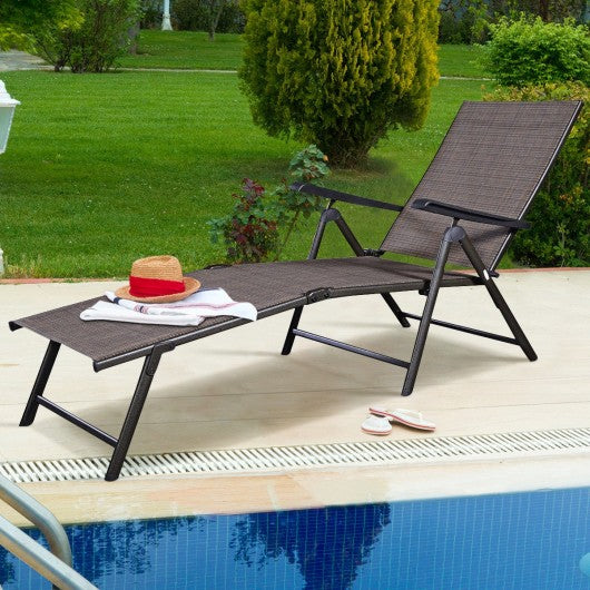 Outdoor Adjustable Chaise Lounge Chair