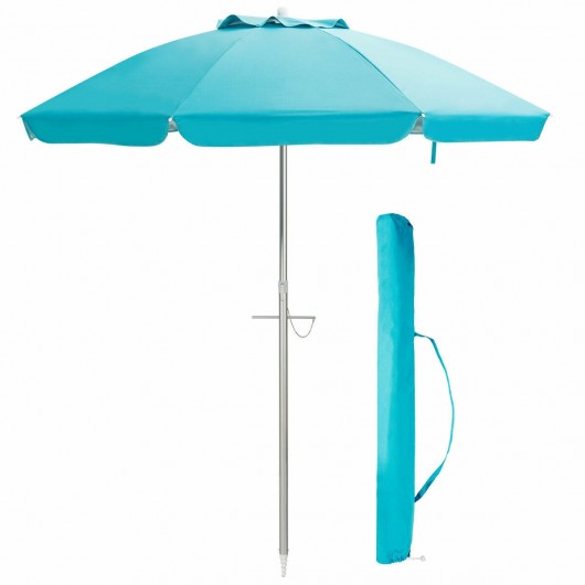 6.5FT Sun Shade Patio Beach Umbrella with Carry Bag