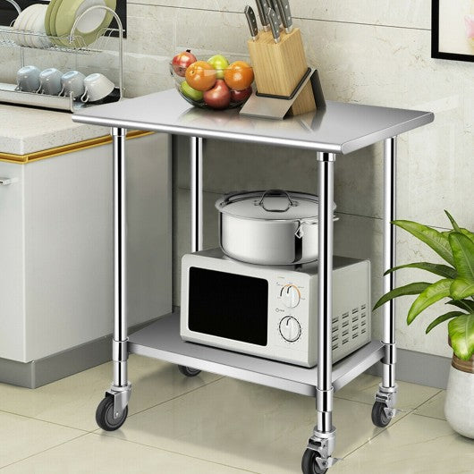 NSF Stainless Steel Commercial Kitchen Prep & Work Table