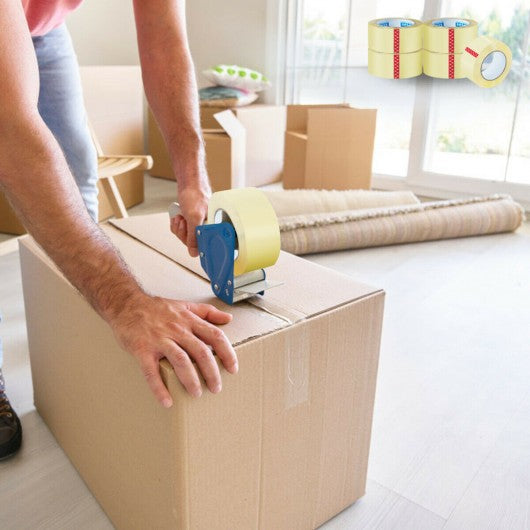 72 Rolls Clear Carton Box Packing Package Tape 1.9