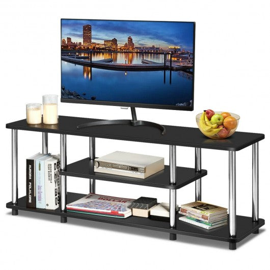 3-Tier 110lbs Stainless Steel Listed Universal TV Stand