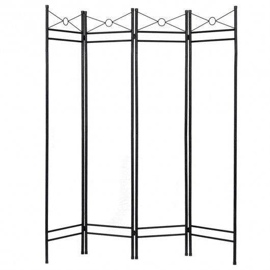 4 Panels Metal Frame Room Private Folding Screen
