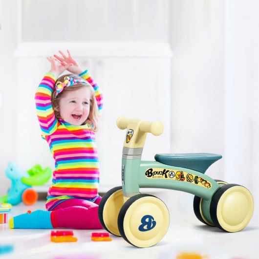 4 Wheels Toddler Balance Bike No Pedal