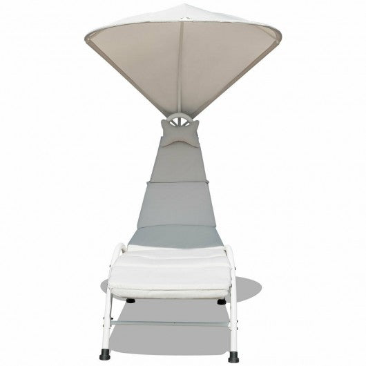 Patio Hanging Swing Hammock Chaise Lounger Chair with Canopy