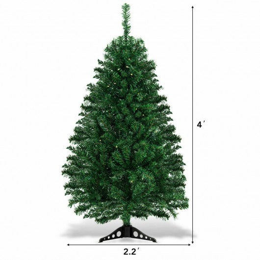 4 ft Tabletop Artificial Christmas Tree with LED Lights