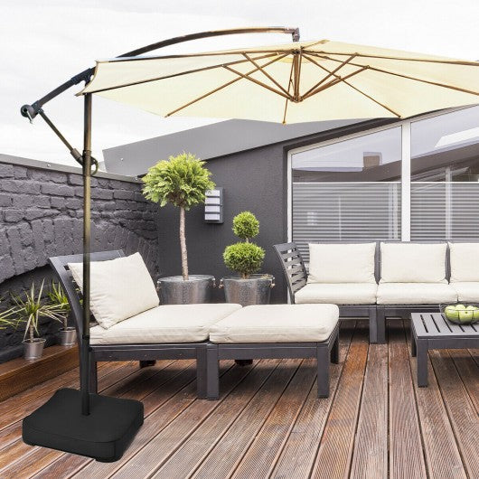 Patio Market Offset Umbrella Base Stand with Sandbags
