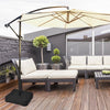 Patio Market Offset Umbrella Base Stand with Sandbags