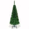 PreLit Hinged Artificial Fir Pencil Christmas Tree