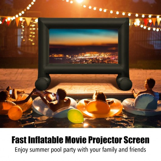 Inflatable Outdoor Movie Projector Screen with Blower