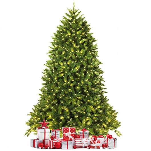 7.5 Ft Pre-lit PVC Christmas Fir Tree with 700 LED Light