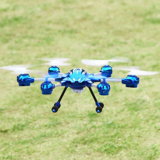 W609-10 4.5CH 2.4G Remote Control RTF Hexacopter w/ HD Camera-Blue