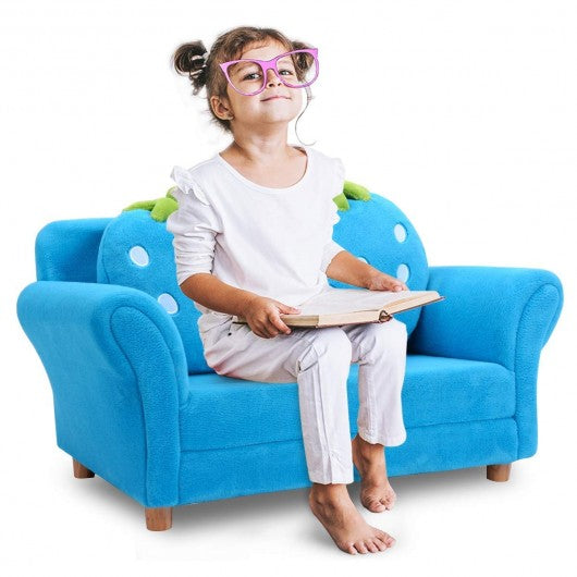 BL/PI Kids Strawberry Armrest Chair Sofa