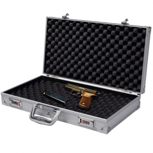 Aluminum Framed Locking Gun Pistol Handgun Lock Box