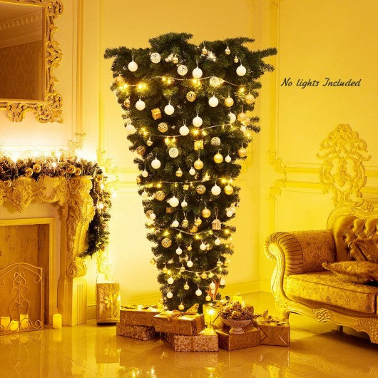 7 ft Unlit Upside Down Artificial Christmas Tree