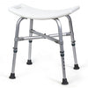 Shower Stool 6 Adjustable Height X-shaped Frame Non-Slip