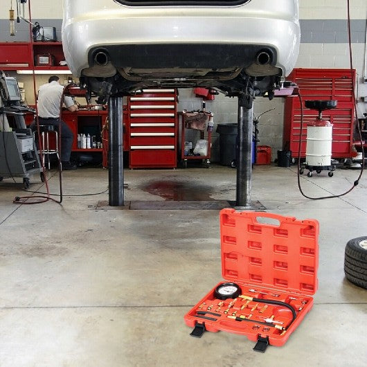 Fuel Injector Injection Pump Pressure Tester Gauge Car Tools