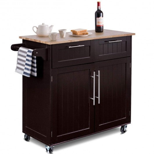 Heavy Duty Utility Modern Rolling Kitchen Cabinet Cart