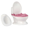 Kids Realistic Flushing Sound Lighting Potty Training Transition Toilet -Pink