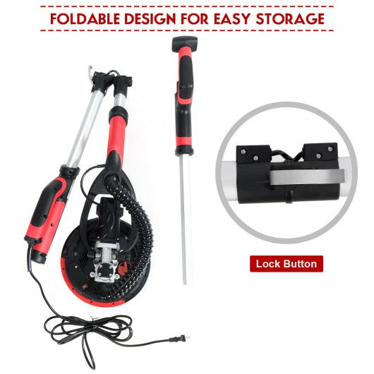 Electric Drywall Sander 750W Adjustable Variable Speed w/Sanding Pad