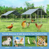 Large Walk In Chicken Coop with Roof Cover Backyard