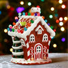 Hand-Painted Ceramic Christmas House with 44 Multicolored Lights