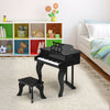 Classic 30 Key Baby Grand Wooden Piano with Bench-Black